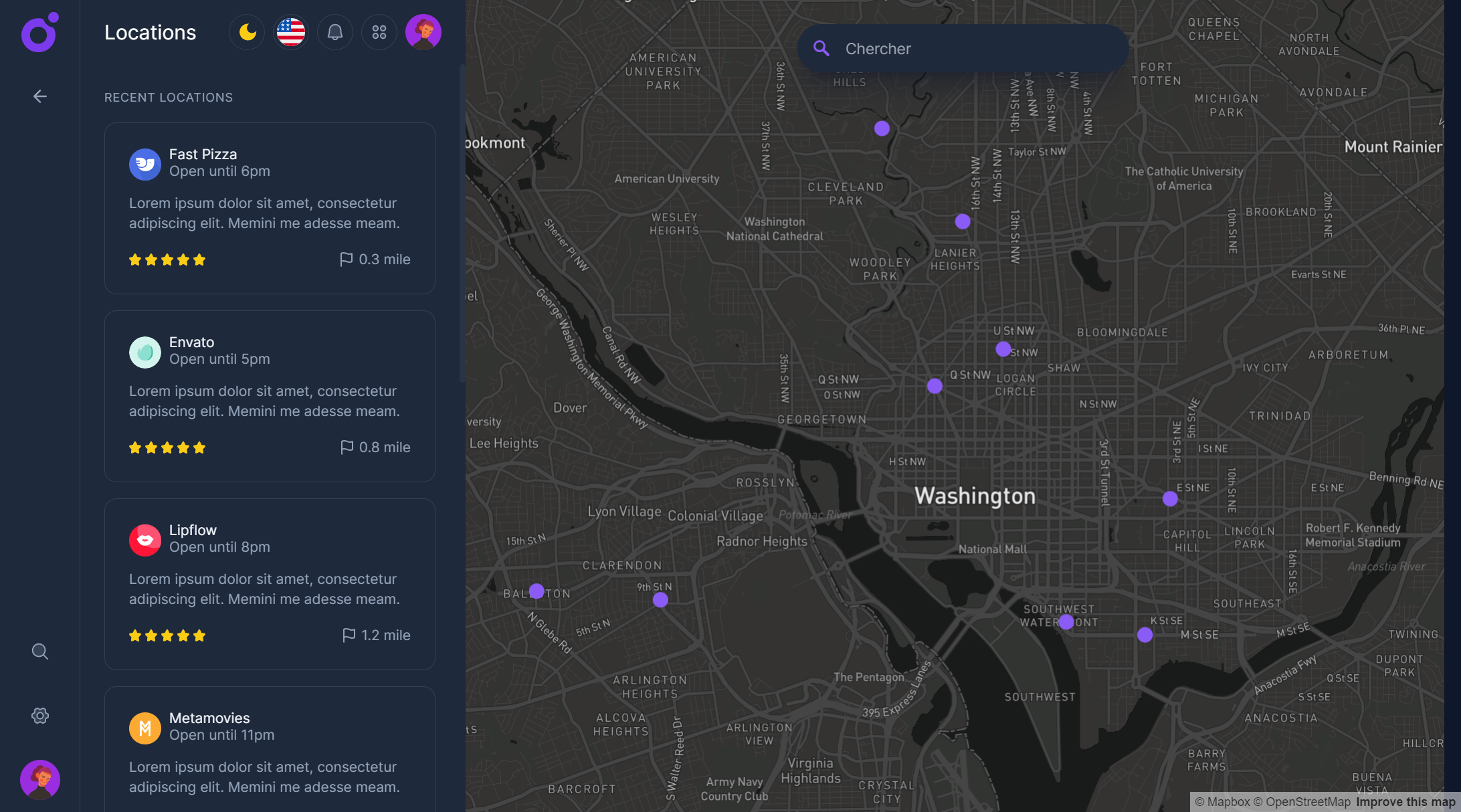 Tairo - Right map panel