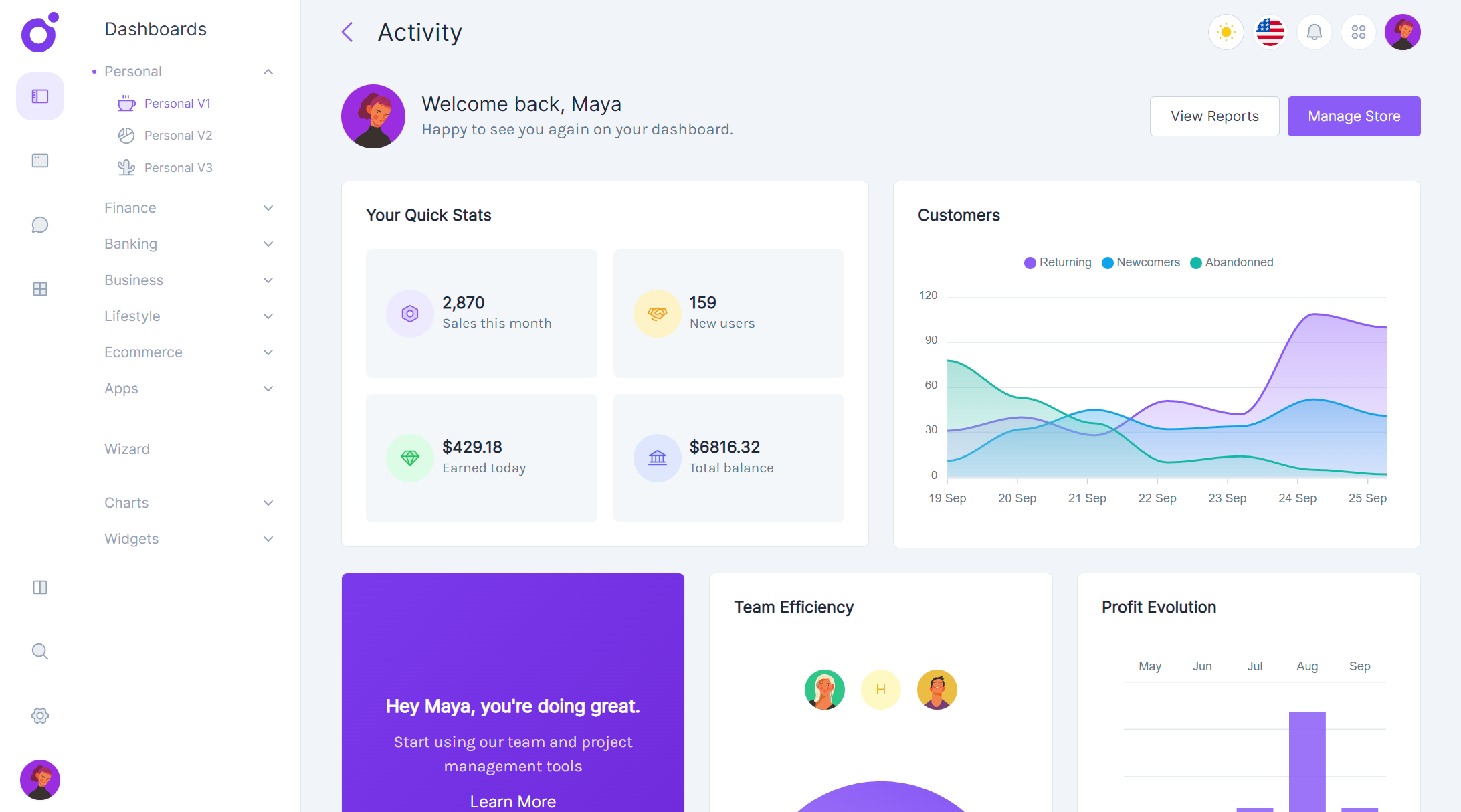 Tairo - Personal dashboard v1
