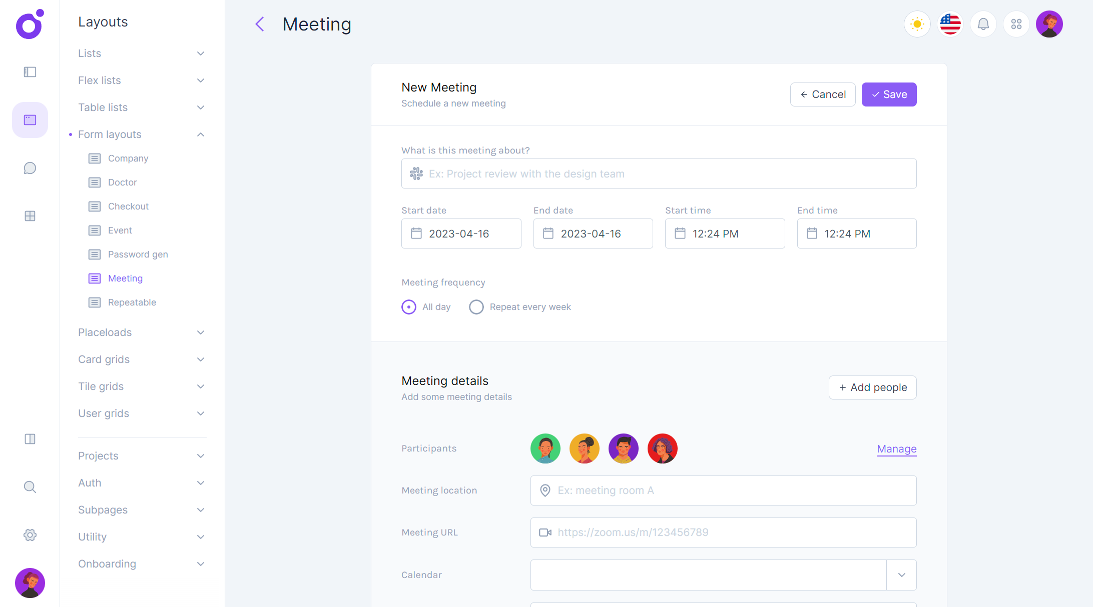 Tairo - Form layout 6