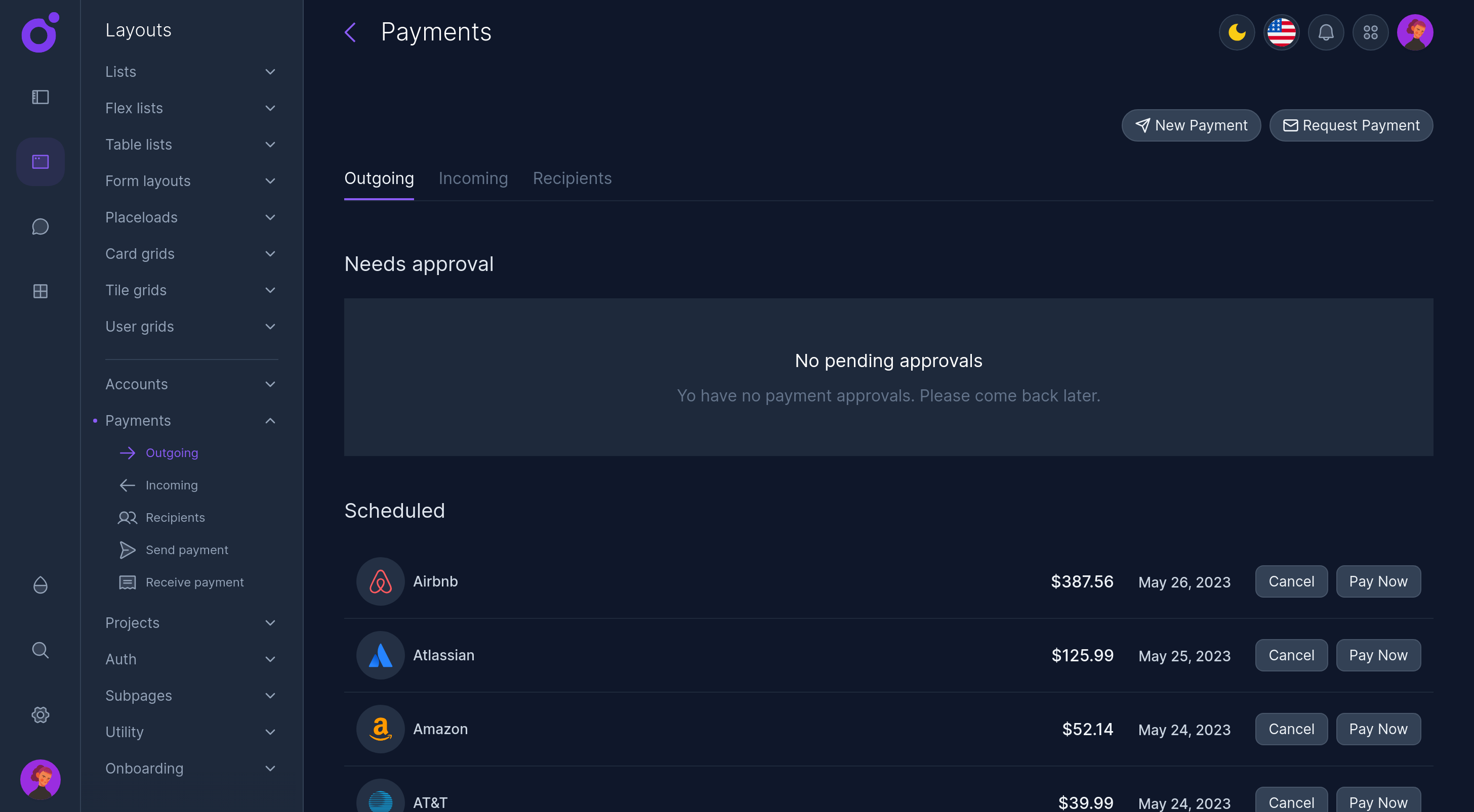 Tairo - Outgoing payments