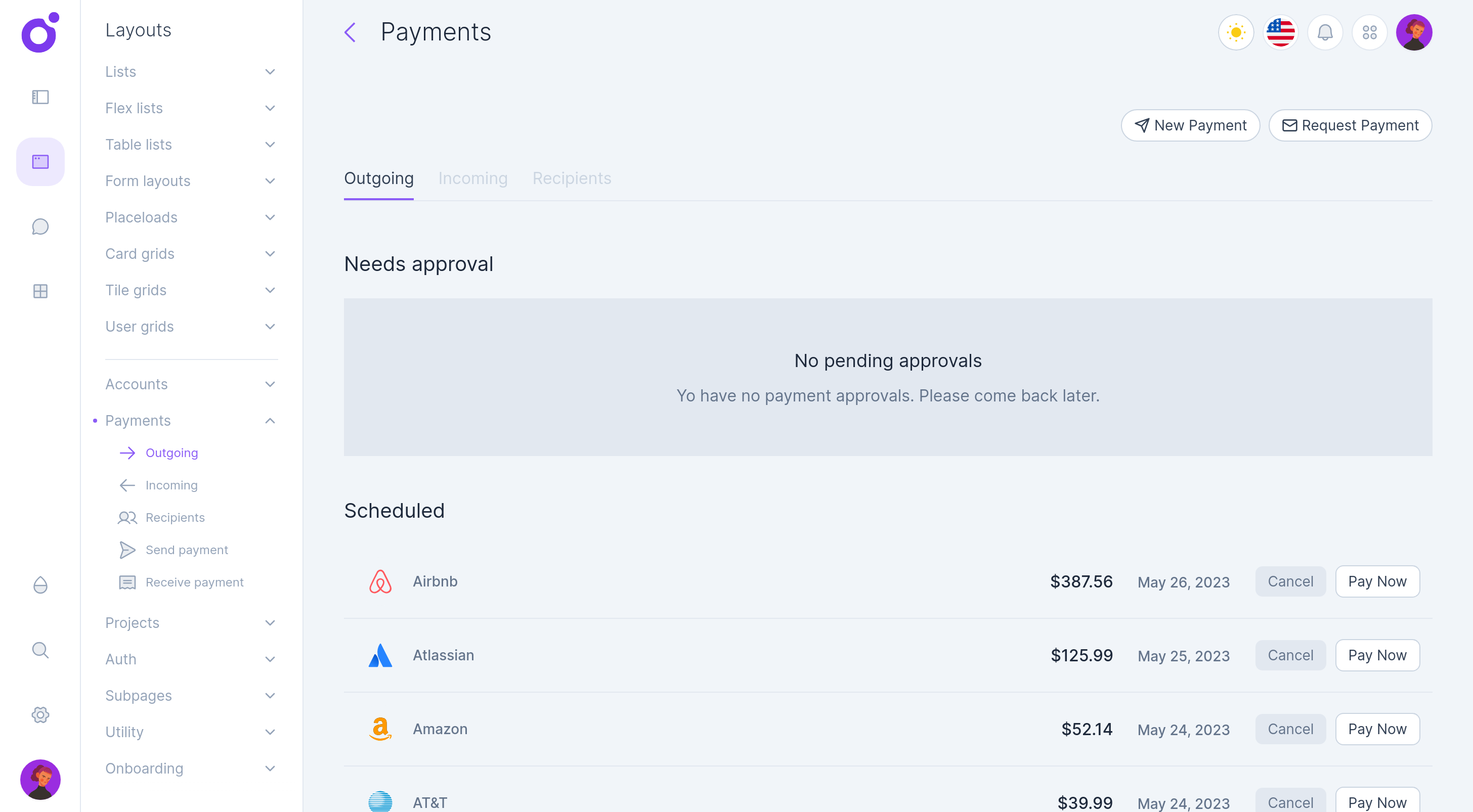 Tairo - Outgoing payments